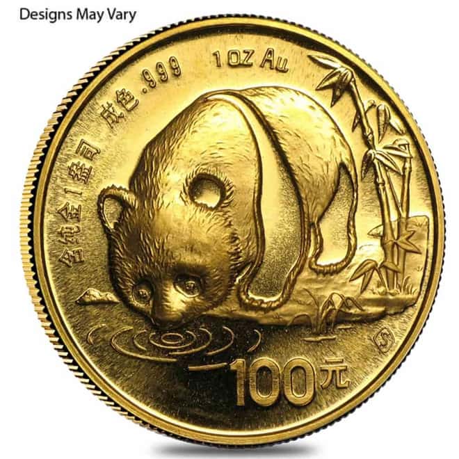 1 oz Chinese Gold Panda Unc/Proof (Random Year, Sealed)