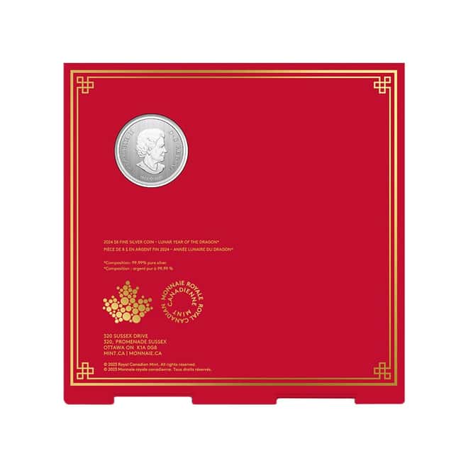 2024 Canada 1/4 oz Lunar Year of the Dragon Silver Coin