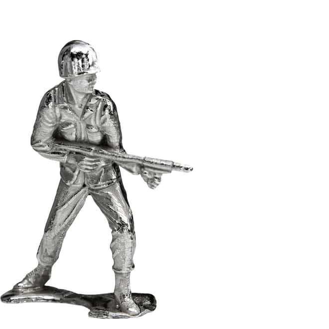 1 oz Flamethrower Silver Soldier .999 Fine w/Bag