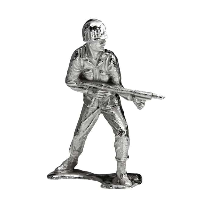 1 oz Flamethrower Silver Soldier .999 Fine w/Bag