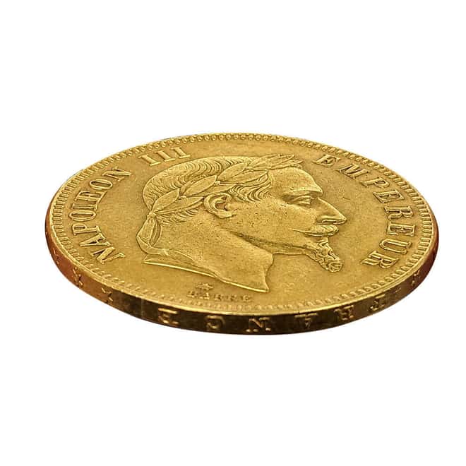 France 100 Francs Napoleon III Laureate Head Gold Coin Avg Circ (Random Year)
