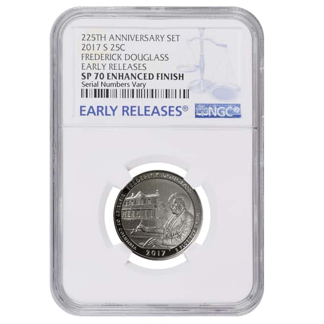 2017-S US Mint 225th Anniversary Enhanced Uncirculated 5-Coin Quarter Set NGC SP 70 ER