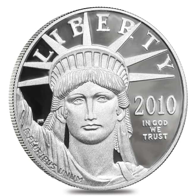 2010 W 1 oz $100 Platinum American Eagle Proof Coin (w/Box & COA)