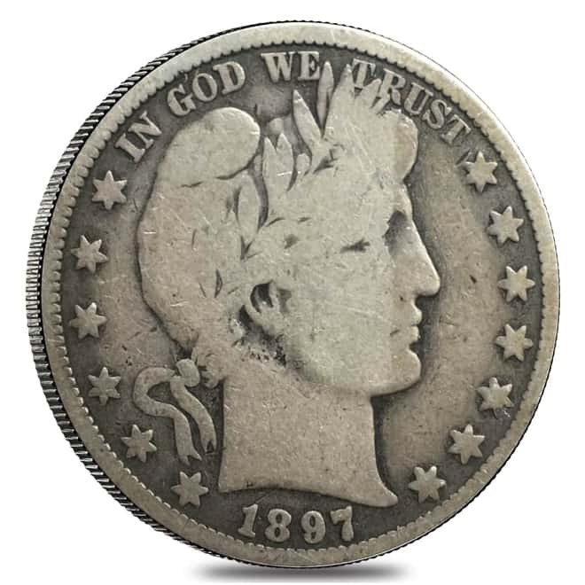 1897 O Barber Half Dollar 90% Silver VG