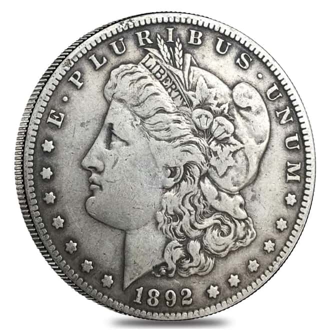 1892 S Silver Morgan Dollar VF