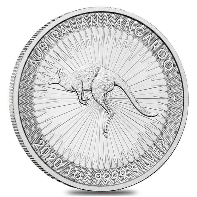 2020 1 oz Australian Silver Kangaroo Perth Mint Coin .9999 Fine BU