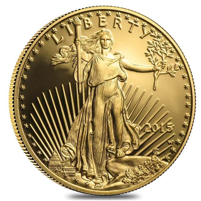 2015 W 1 oz $50 Proof Gold American Eagle (w/Box & COA)
