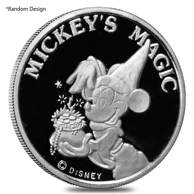 1 oz Disney Silver Round .999 Fine (Random Design)