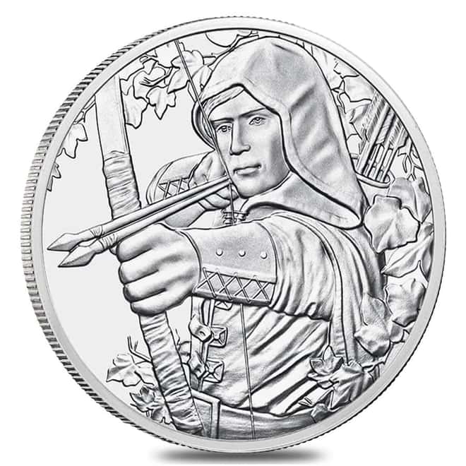 2019 1 oz Austrian Silver Robin Hood Coin BU - 825th Anniversary of the Austrian Mint