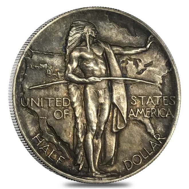 1926 Oregon Trail Half Dollar 90% Silver Commem Avg Circ