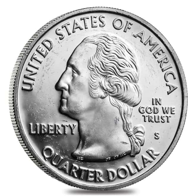 $10 Face Value Washington Quarters 90% Silver 40-Coin Roll (Impaired Proof)