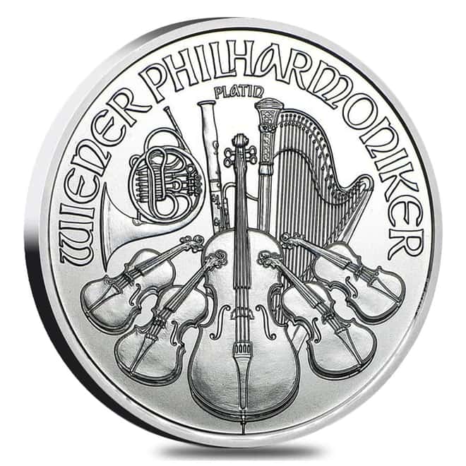 2019 1 oz Austrian Platinum Philharmonic Coin BU