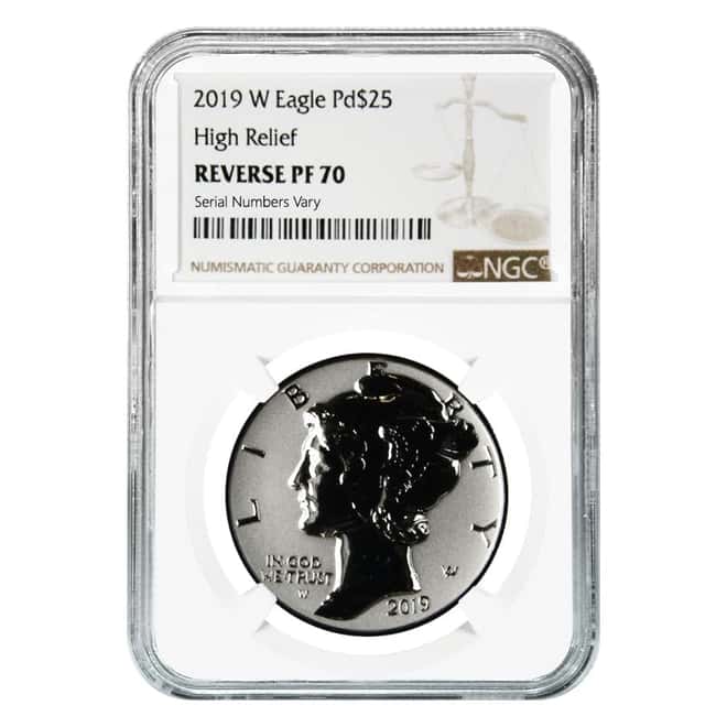 2019-W 1 oz Reverse Proof Palladium American Eagle NGC PF 70