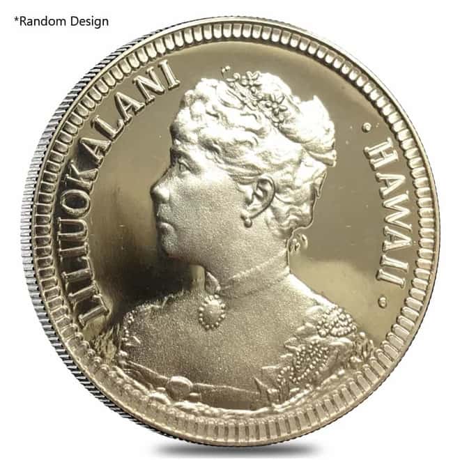1985 1 oz Hawaiian Mint Akahi Proof Silver Dala .999 Fine (Random Design)