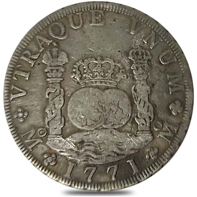 1771 Mexico Spanish Colony 8 Reales Charles III Silver Coin ASW .798 oz Circ