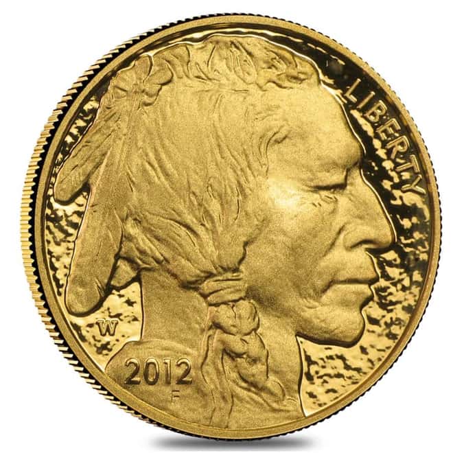 2012 W 1 oz $50 Proof Gold American Buffalo (w/Box & COA)
