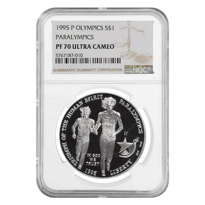 1995 P Paralympics $1 Silver Dollar Commemorative NGC PF 70 UCAM