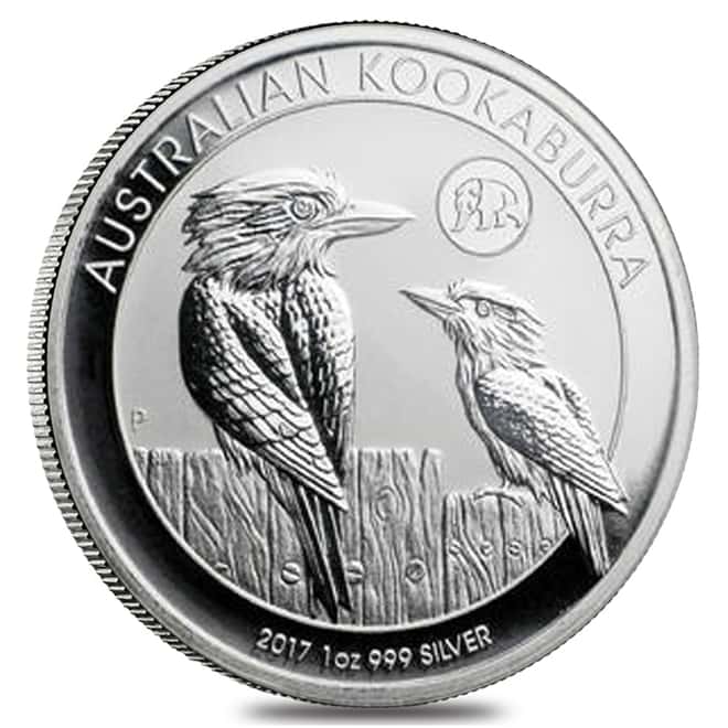 2017 1 oz Silver Australian Kookaburra Panda Privy Perth Mint .999 Fine BU In Cap