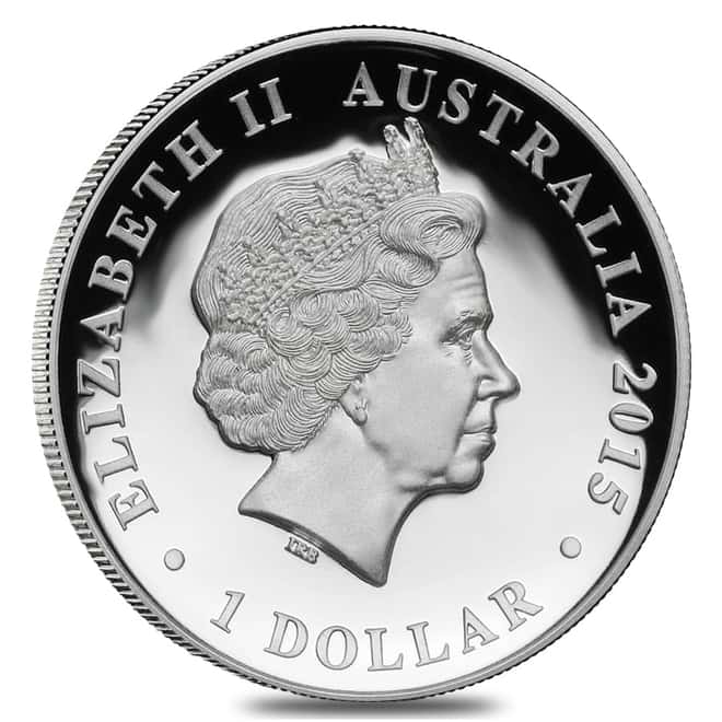 2015 1 oz Proof Silver Australian Kookaburra Perth Mint (w/Box & COA) 