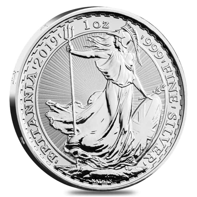 2019 Great Britain 1 oz Silver Britannia Pig Privy Coin .999 Fine BU 