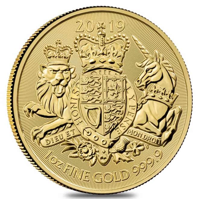 2019 Great Britain 1 oz Gold Royal Arms Coin .9999 Fine BU