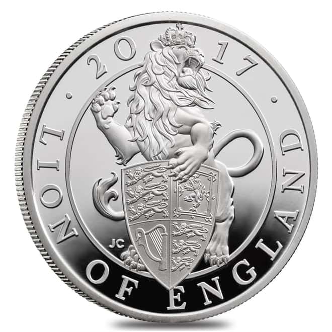 2017 Great Britain 1 oz Proof Silver Queen's Beasts (Lion) Coin (w/Box & COA)