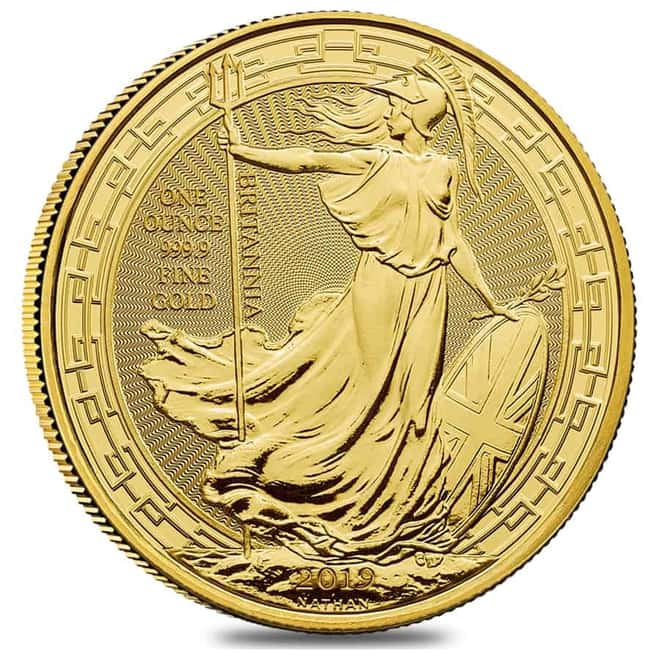 2019 Great Britain 1 oz Gold Britannia Oriental Border Coin .9999 Fine BU