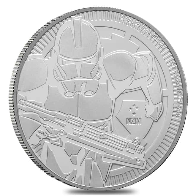 2019 1 oz Niue Silver $2 Star Wars Clone Trooper BU