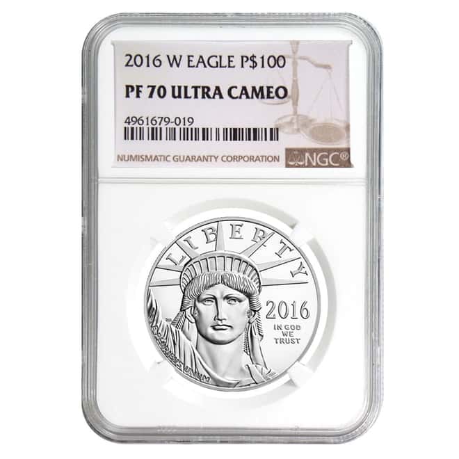2016 W 1 oz $100 Platinum American Eagle Proof Coin NGC PF 70 UCAM