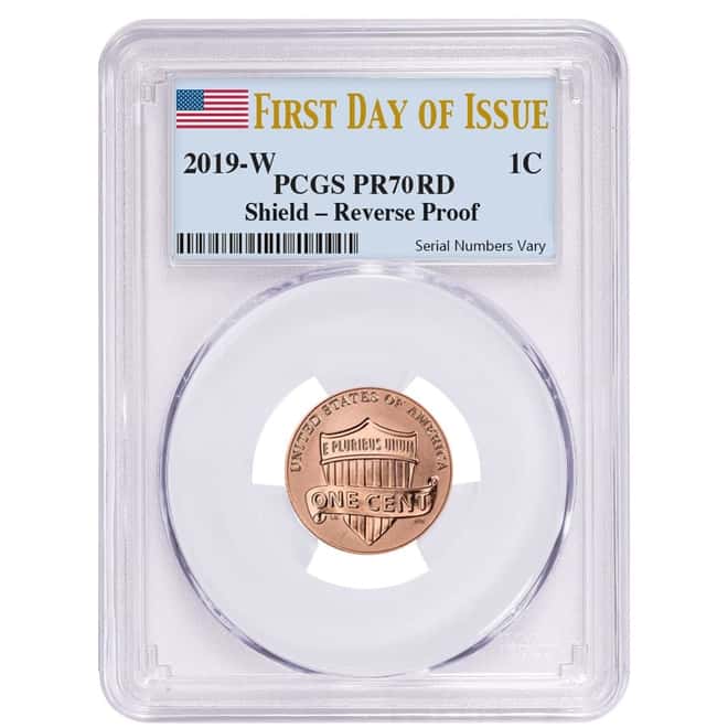 2019 W Reverse Proof Lincoln Penny Cent Comm. PCGS PF 70 FDOI