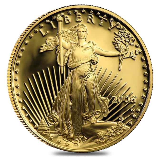 2006-W 1/2 oz $25 Proof Gold American Eagle (w/Box & COA)