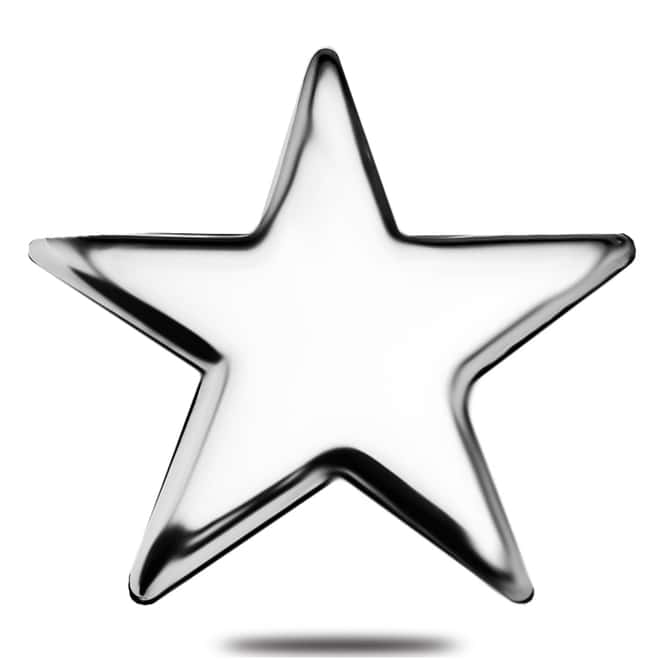 500 gram Geiger Silver Star Theme Bar .999 Fine (w/Box & COA)