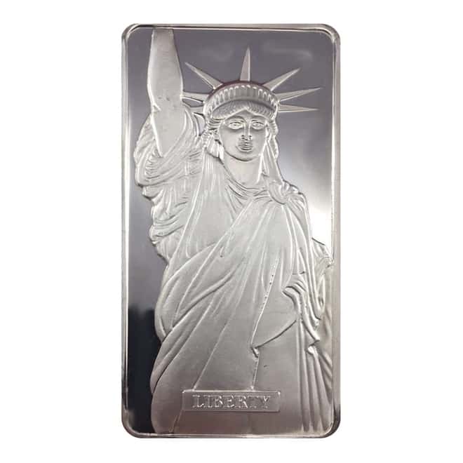 1986 10 oz Engelhard MTB Liberty Trade Silver Vintage Bar .999+ Fine
