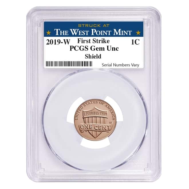 2019 W Uncirculated Lincoln Penny Cent Comm. PCGS Gem UNC FS (West Point)