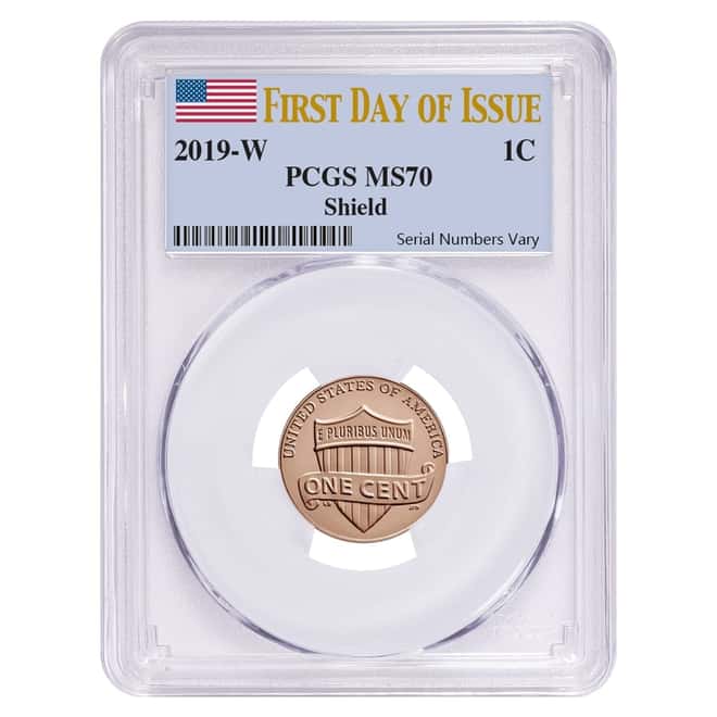2019 W Uncirculated Lincoln Penny Cent Comm. PCGS MS 70 FDOI