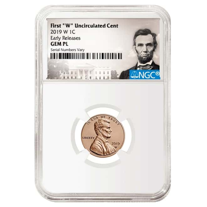 2019 W Uncirculated Lincoln Penny Cent Comm. NGC Gem Unc PL ER (Lincoln Label)