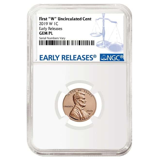 2019 W Uncirculated Lincoln Penny Cent Comm. NGC Gem Unc PL ER