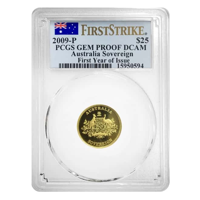 2009-P Australia Proof Gold Sovereign PCGS Gem PF DCAM First Strike FYOI