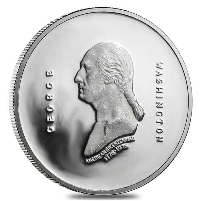 1976 1/2 oz Platinum George Washington Proof Comm. Medal