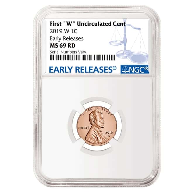 2019 W Uncirculated Lincoln Penny Cent Comm. NGC MS 69 ER