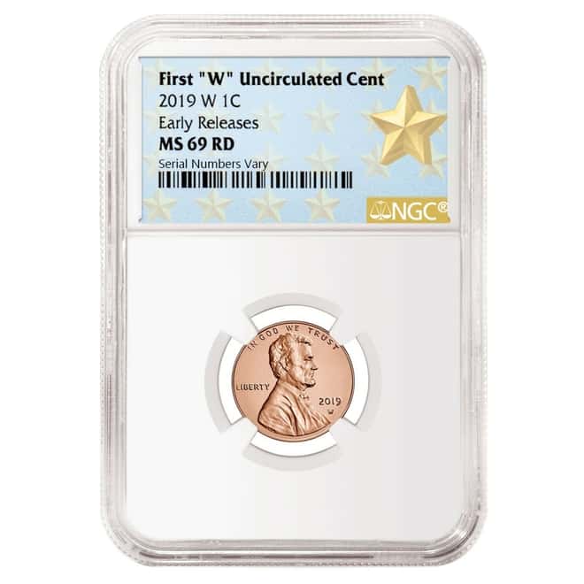 2019 W Uncirculated Lincoln Penny Cent Comm. NGC MS 69 ER (Star Label)