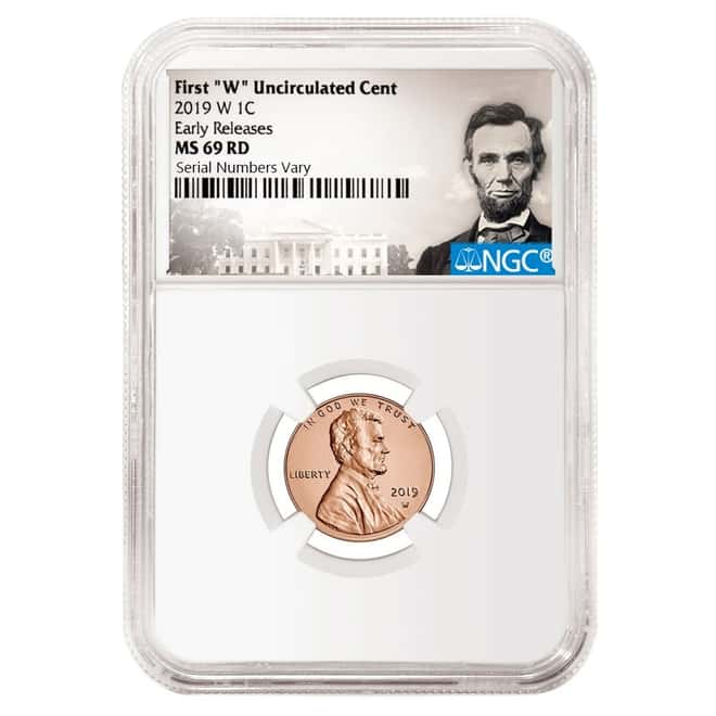 2019 W Uncirculated Lincoln Penny Cent Comm. NGC MS 69 ER (Lincoln Label)