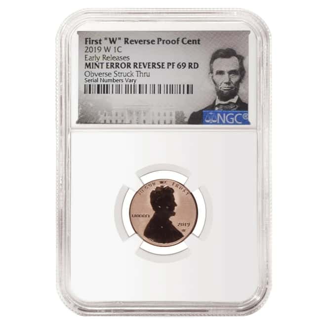 2019 W Reverse Proof Lincoln Penny Cent Comm. NGC PF 69 ER Mint Error (Lincoln Label) 