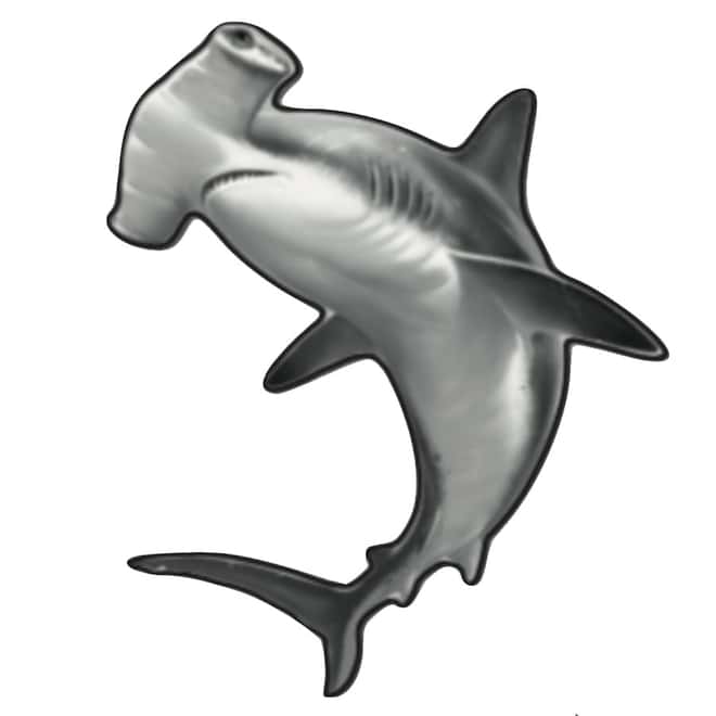 2020 1 oz Silver Great Hammerhead Shark Solomon Islands $2 Coin .9999 Fine (In Cap)