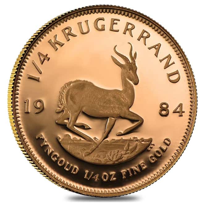1984 South Africa 1/4 oz Proof Gold Krugerrand