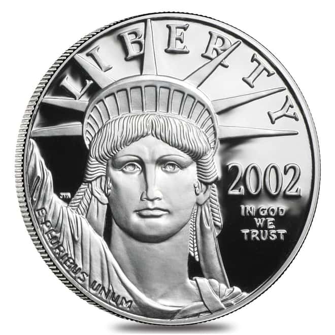2002 W 1 oz $100 Proof Platinum American Eagle Coin (w/Box & COA)
