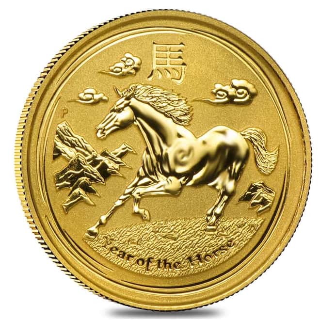 2014 1/10 oz Australian Gold Lunar Year of the Horse Coin (Series 2)