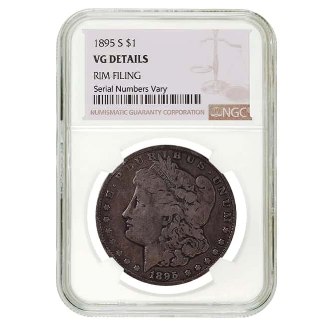 1895 S Morgan Silver Dollar $1 NGC VG Details