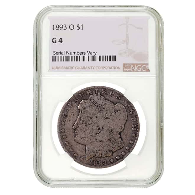 1893 O Morgan Silver Dollar $1 NGC G 4