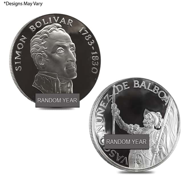 Panama 20 Balboas Silver Coin ASW 3.854 oz AU/BU/PF (Random Year 1971 - 1979)